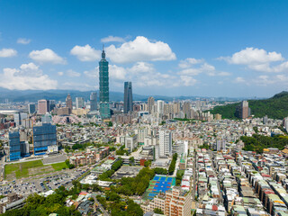 Fototapeta premium Taipei city landmark in Taiwan