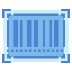 bar code two tone icon style