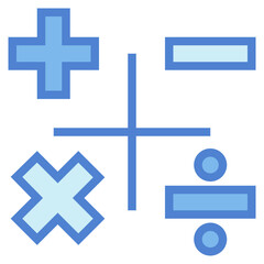 Obraz premium mathematics two tone icon style