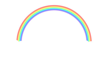 虹の橋のイラストA　16：9　PNG