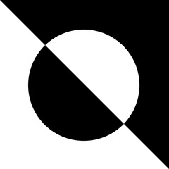 Modern line graphic element. Simple geometry contour 