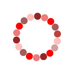 heart made of red spheres