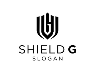 Logo design about Shield on a white background. made using the CorelDraw application.