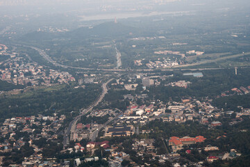 Obraz premium Topography and Architecture of Beijing Urban Area