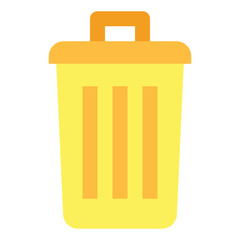 bin flat icon style