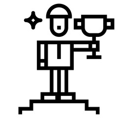 success line icon style