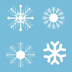 snowflake collection design graphic resource