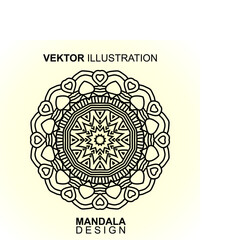 Abstract Mandala Pattern. Vector Illustration