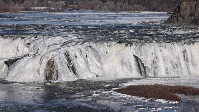 Water fall on the Mohawk River at Cohoes, NY