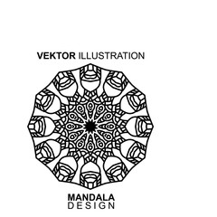 Abstract Mandala Pattern. Vector Illustration