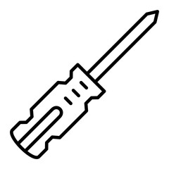 Screwdriver Line Icon