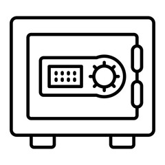 Safe Box Line Icon
