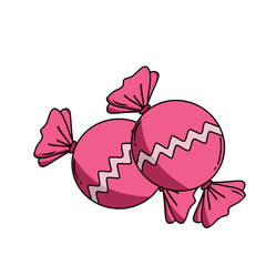 Doodles Wrapped Candy illustration 