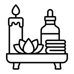 Spa Line Icon