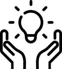 Idea, think, idea, bulb, brainstorm icon