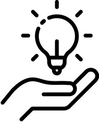 Idea, think, idea, bulb, brainstorm icon