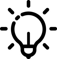 Idea, think, idea, bulb, brainstorm icon