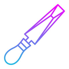 Chisel Line Gradient Icon