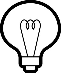 Idea line icon. Light bulb