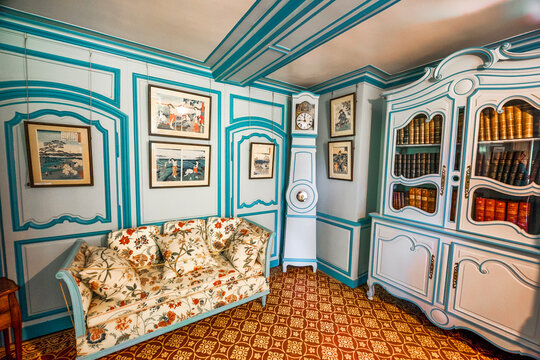 In the house museum of Claude Monet in Giverny, France