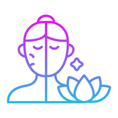 Wrinkles Line Gradient Icon