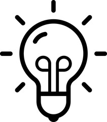 Idea, think, idea, bulb, brainstorm,