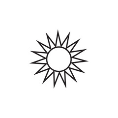 Sun line Icon