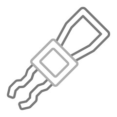 Pullers Greyscale Line Icon