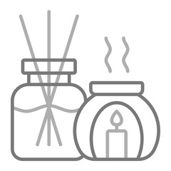 Aroma Greyscale Line Icon