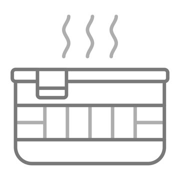 Jacuzzi Greyscale Line Icon