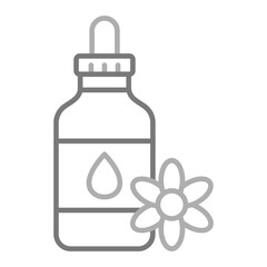 Essential Oil Greyscale Line Icon