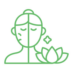 Wrinkles Multicolor Line Icon