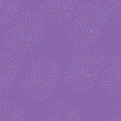 Seamless fabric of  floral Line Pattern Vector, like ornament vector. Suit for package design, wallpaper, fashion print.