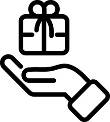gift box line icon
