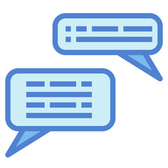 chat two tone icon style