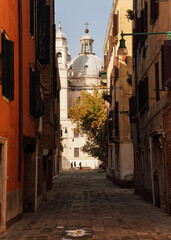 charming old street in Venice, Italy