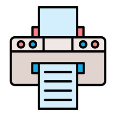 Printer Filled Line Icon
