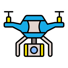 Drone Filled Line Icon