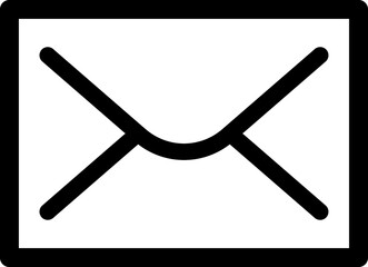 Envelope, mail, e-mail, mailbox, message line icon