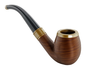 Tobacco pipe  on transparent background