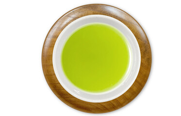 緑茶 煎茶 湯呑み イラスト リアル 俯瞰