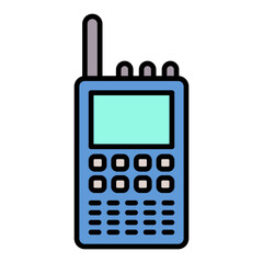 Walkie Talkie Filled Line Icon