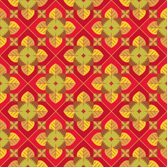 Elegant geometric pattern with hazelnut and leaves. Healthy natural snack. Modern background for label, packaging, paper, wall paper, textile, fabric, home decor