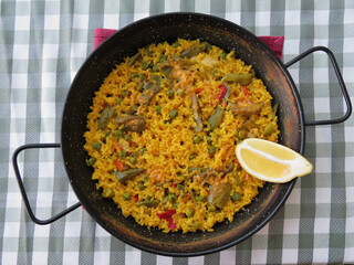 vegan paella from Valencia, Spain