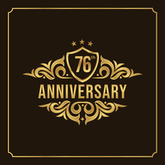 Collection of isolated anniversary logo numbers 1 to 1 million with ribbon vector illustration | Happy anniversary 76th