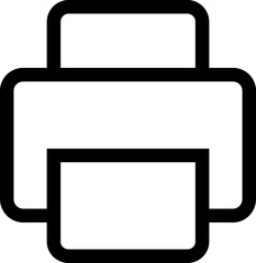 Printer line icon