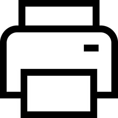 Obraz premium Printer line icon