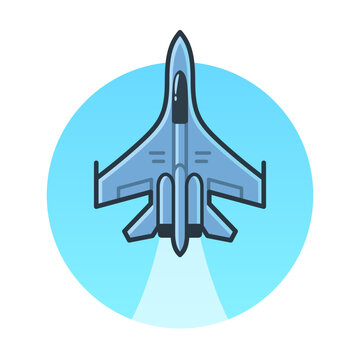recommend clip art: Military fighter jet icon