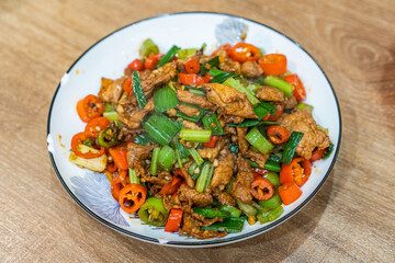 Small Fried Pork Home Cooking Chinese Food