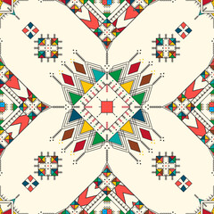 Obraz premium Al-Qatt Al-Asiri pattern 88